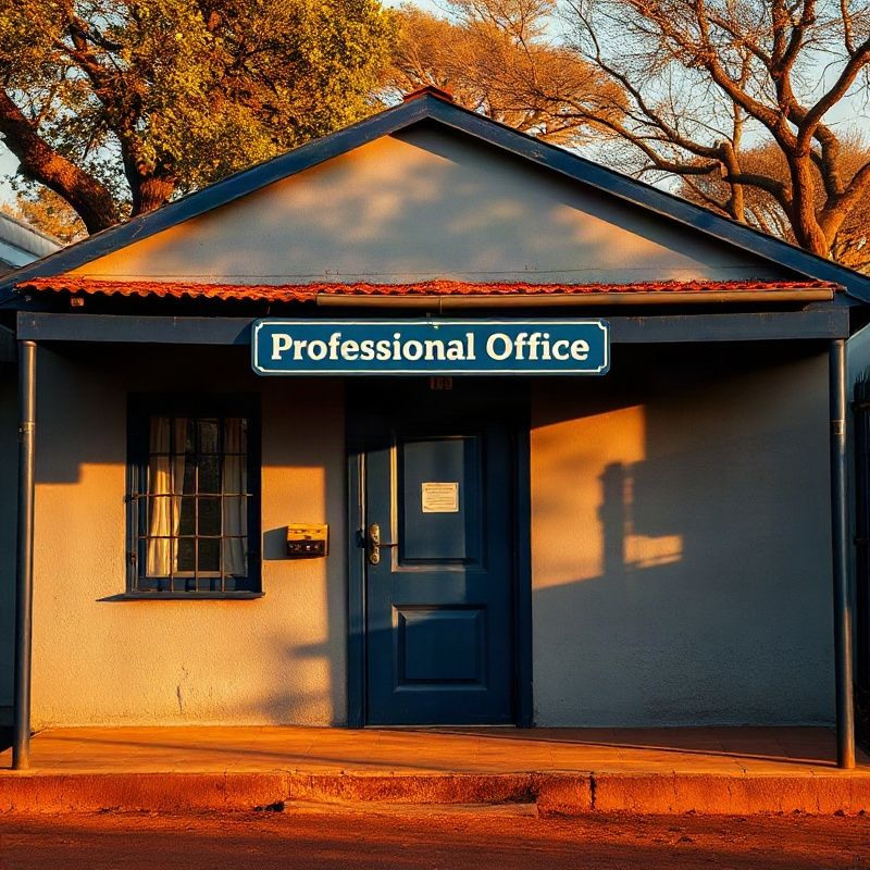 Exterior of the Mistyatlasx office on Kenyatta Street in the afternoon light